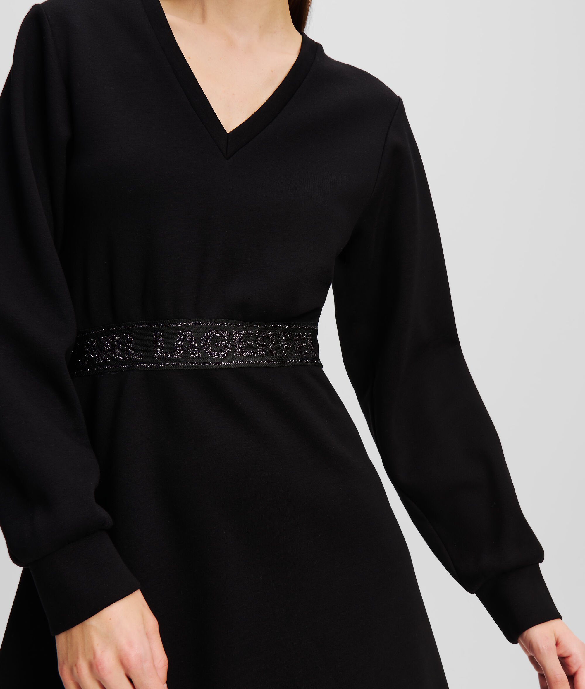 (image for) Charming GLITTER KARL LOGO TAPE SWEAT DRESS